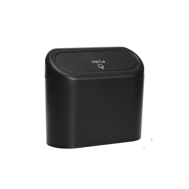 

Car Storage Box Trash Bin Auto Garbage Box With Lid Waterproof Hanging Mini Car Trash Can//