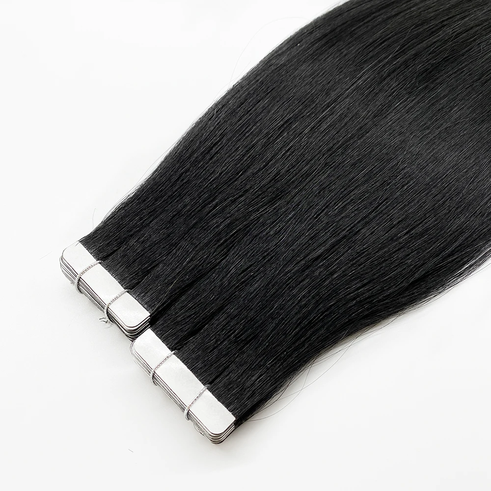 

2021 Popular Product Healthy End Silky Straight Virgin Cuticle Aligned Pu Tape Human Hair Extensions, #1