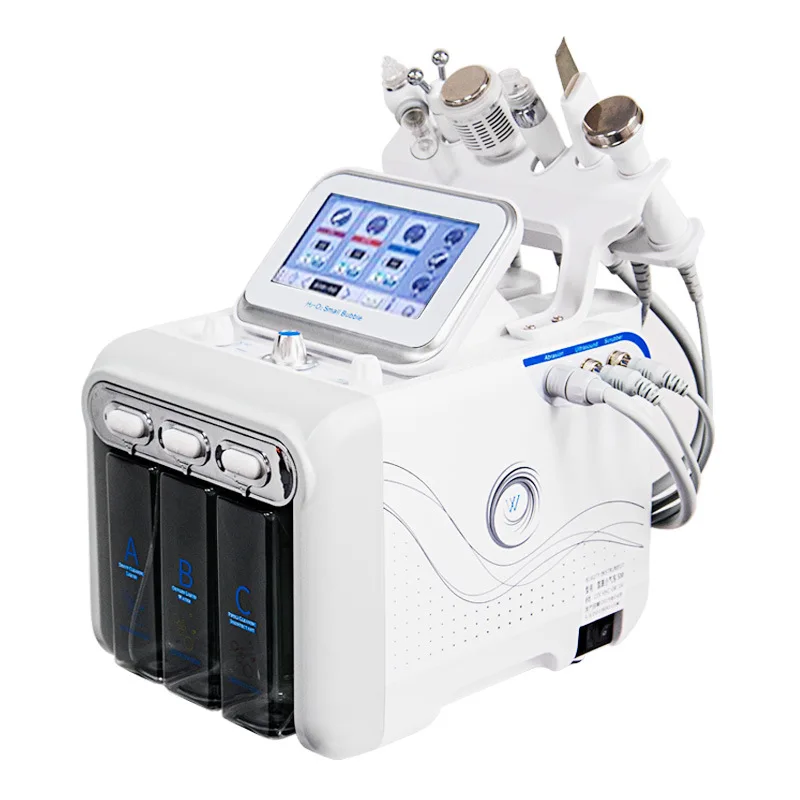 

6 in 1 H2O2 Hydrogen Oxygen Small Bubble Facial Spa Oxygen Peel Hydrodermabrasion Machine SPA30