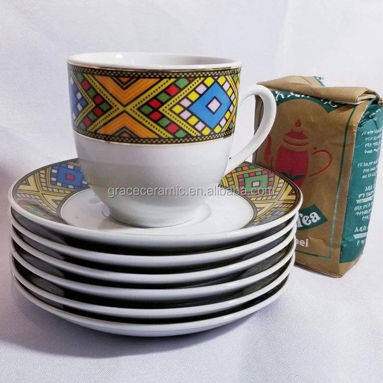 90ml Ceramic Fine Porcelain Traditional Ethiopian Coffee Cup Set Jebena Buy Ethiopian Coffe