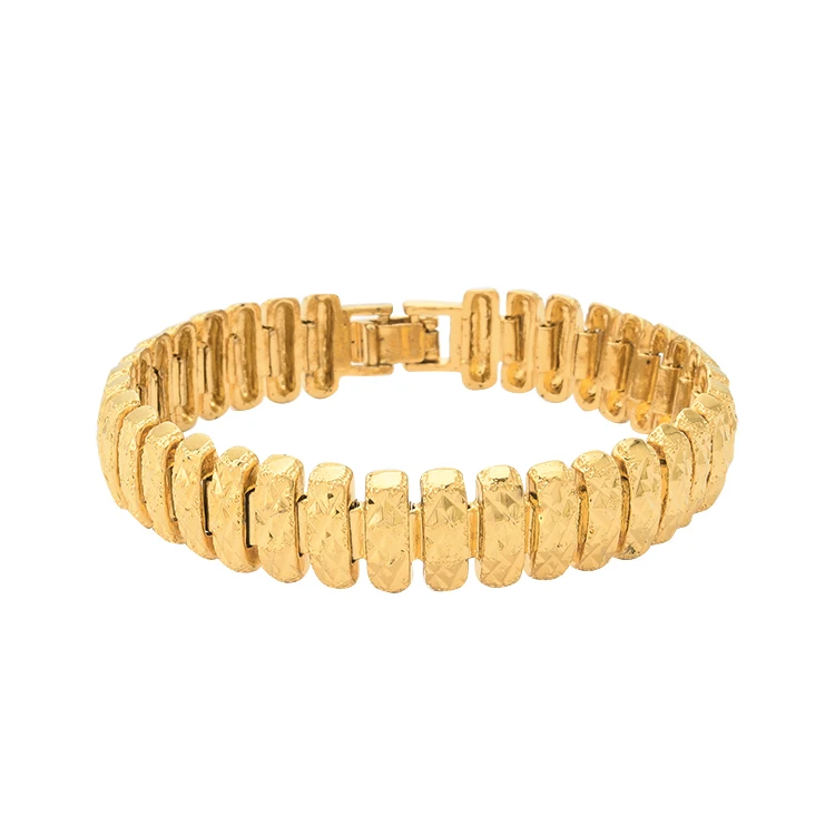 

JXX JSL-144-12N Factory Indian Gold Bracelet Women Jewelry 24K Gold Plated Bracelets For Women, 24k gold color plated