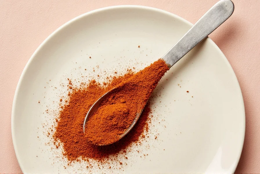 Spice drawer with various spices and a sopilla placed prominently