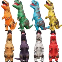

Factory adult kids dinosaur costume Jurassic World Dinosaur Cosplay Animal Inflatable Costume Mascot