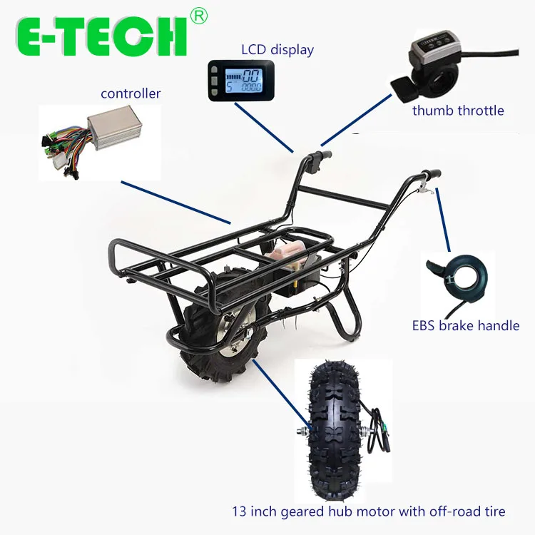 

Hot sell electric wheelbarrow kit 13 inch 24v36v48v Wheelbarrow wheel