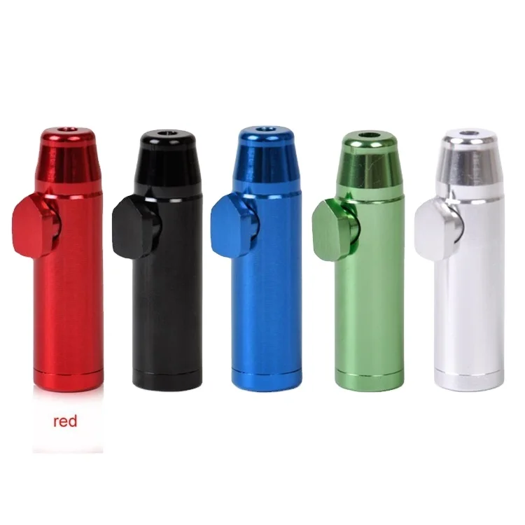 

Factory direct sale snuff bottle metal bullet snuff bottle portable aluminum alloy small pipe metal pipe