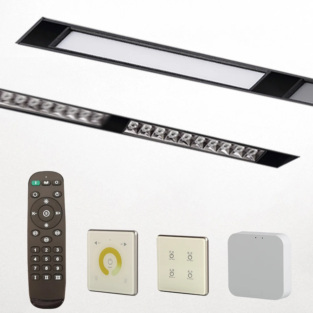
Commercial Smart LED COB Magnetic Track Linear Light With Mobile APP Control System 