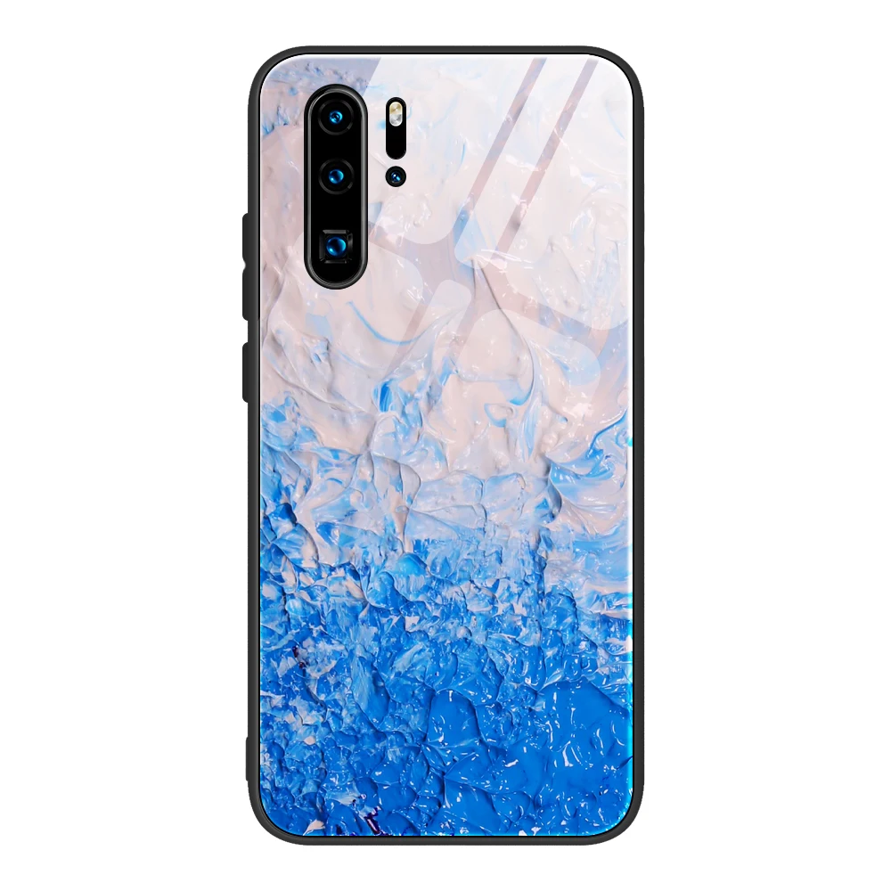 

Phone Case For Huawei P20 P30 Pro Lite Mate 20 Pro Lite P Smart 2019 Luxury Marble PC Hard Full Body Phone Back Cover