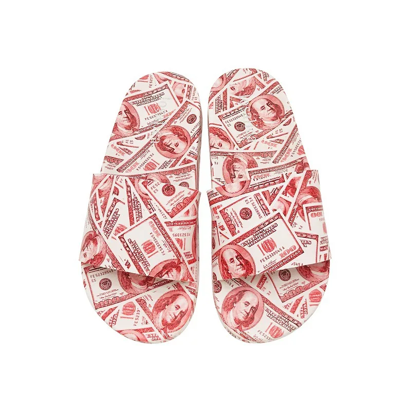 

2021 Summer Fashion Dollars Flat Sandals Flat Slippers Ladies Slides Wear Designer Slippers