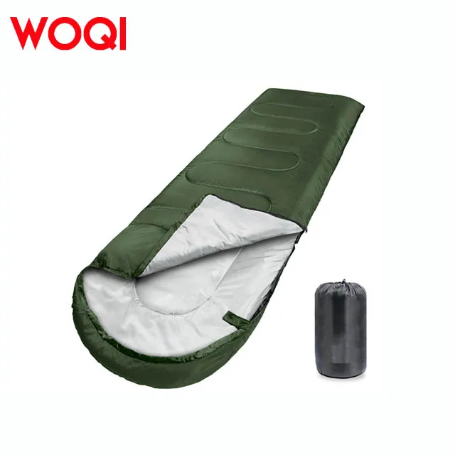 WOQI Portable Three Seasons Camping Waterproof Single Envelope Sleeping Bag Camping Sleeping Bag
