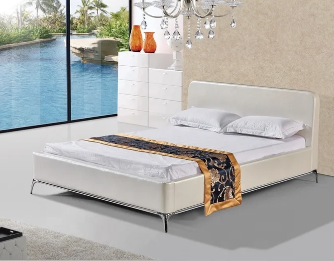 2019 Schlafzimmer Möbel Neues Modernes Kingsize-leder Elegantes Weiches