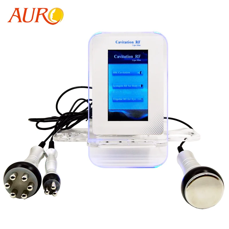 

AU-35 AURO 40K Cavitation Ultrasonic Weight Loss Slimming Machine With RF Radio Frequency For Fat Burning Body Shaping