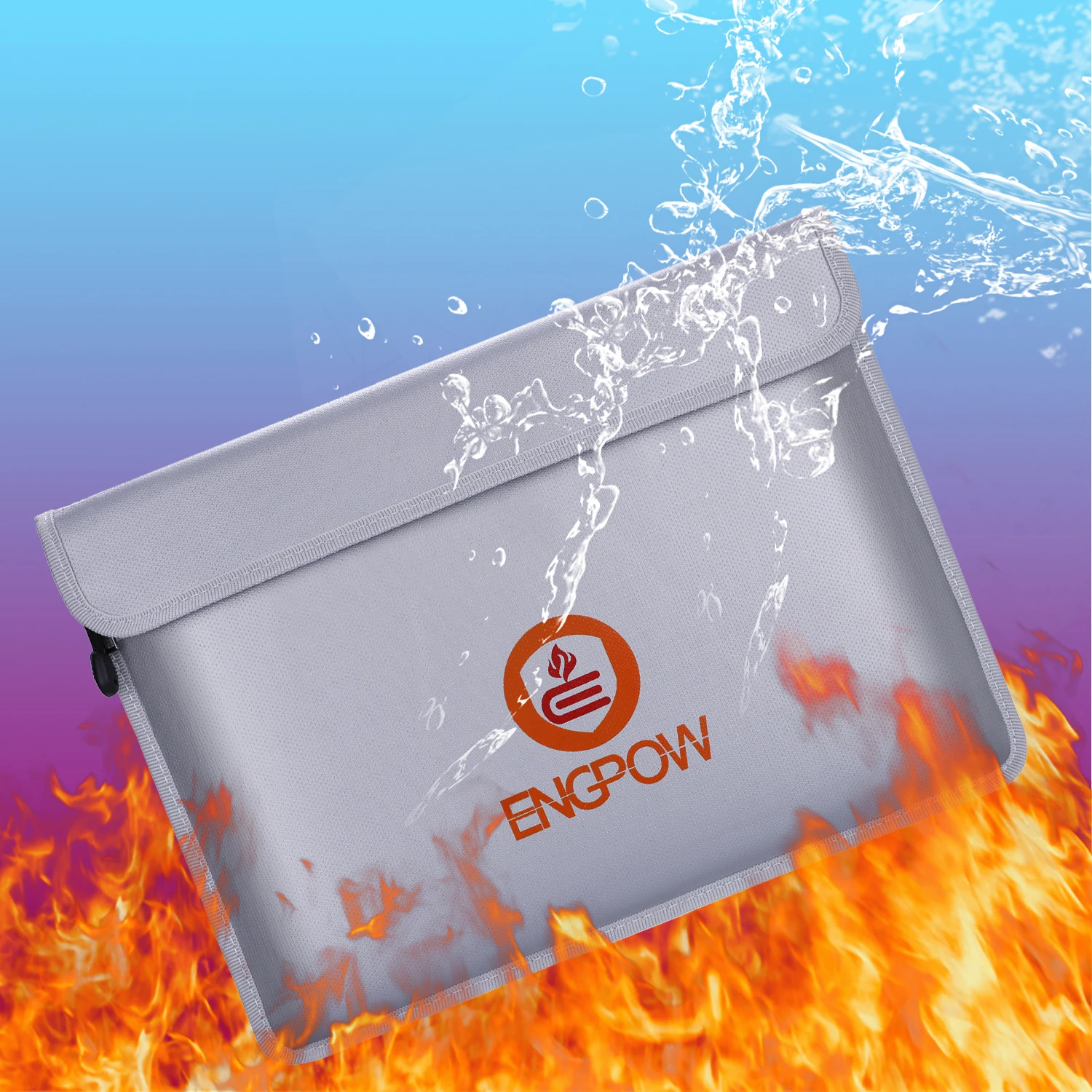 100 Waterproof Fireproof File Folder Document Organizer With Two