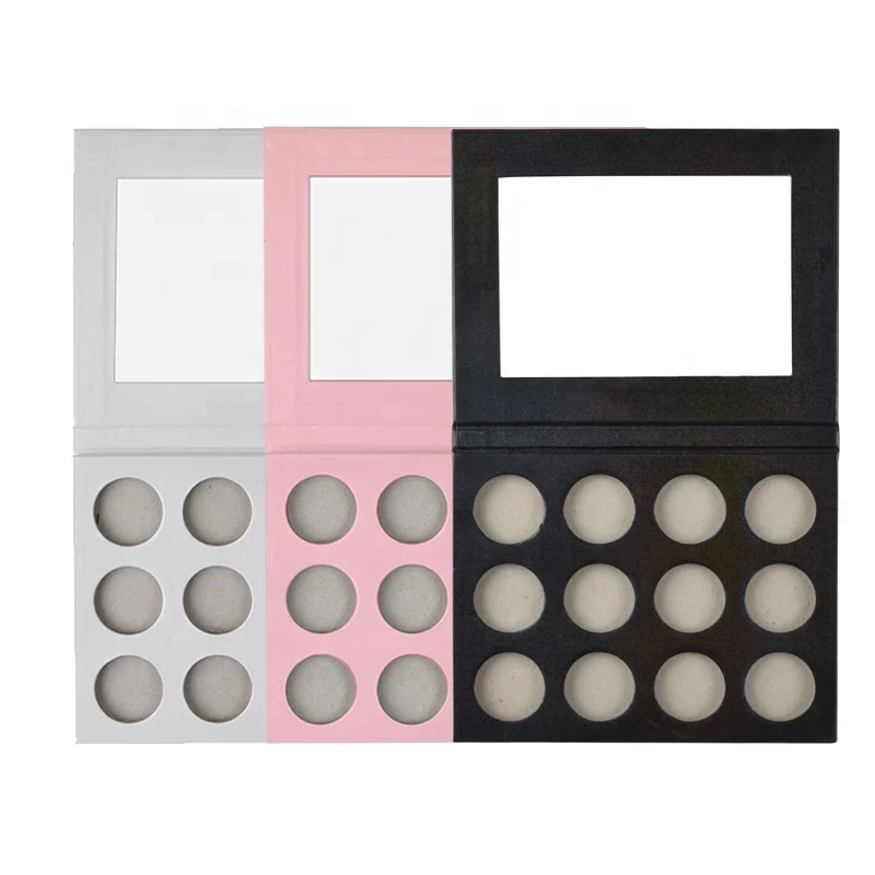 custom your logo empty eyeshadow palette diy 60 colors can be choose black pink white empty eyeshadow palette