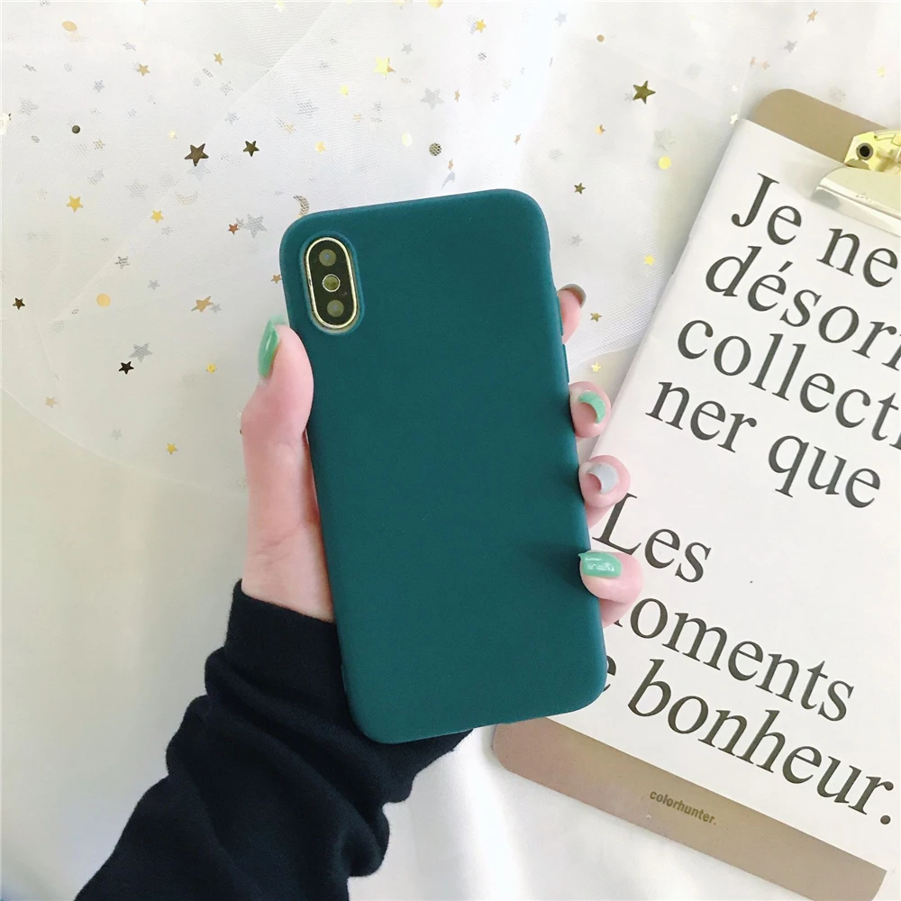 

TPU case for iPhone 12 Pro Max Case Solid Color TPU Slim Full Body Protection Shockproof Drop Protection Phone Case handyhulle, 18 colors