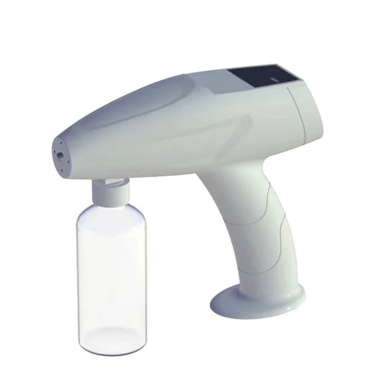 

Sterilization Disinfection Nano Mist Spray Gun Rechargeable Cordless Mist Portable Battery Power Atomizer Sprayer, White