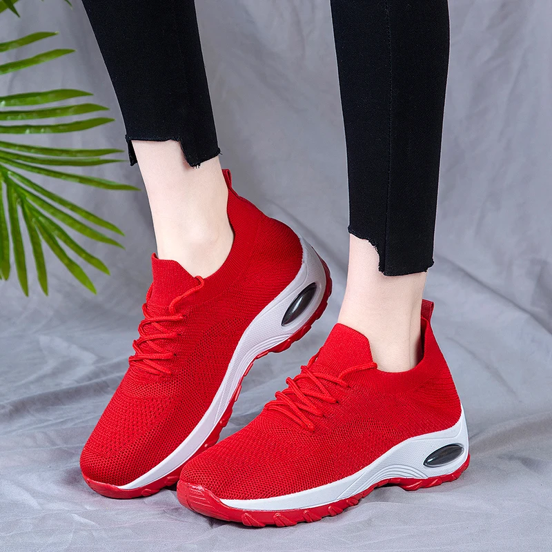 

Anti-slip Hard-Wearing Slim Soft Running Fitness Quick Dry Women Tennis Shoes Women Sneakers cheap men shoes 2021 Women Shoes, Black pink red grey yellow