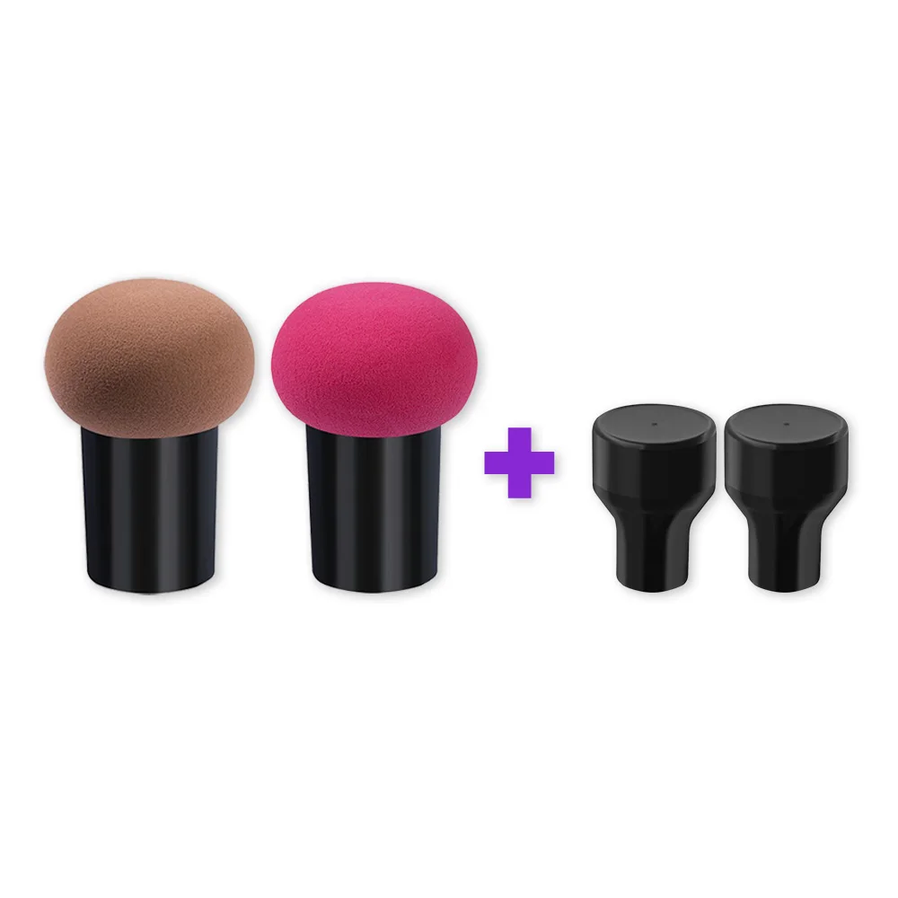 

Beaumaker New Mushroom Shape Funny Professional Makeup Cosmetics Tool Latex Free Soaked Elastic Powder Puff, 7colors