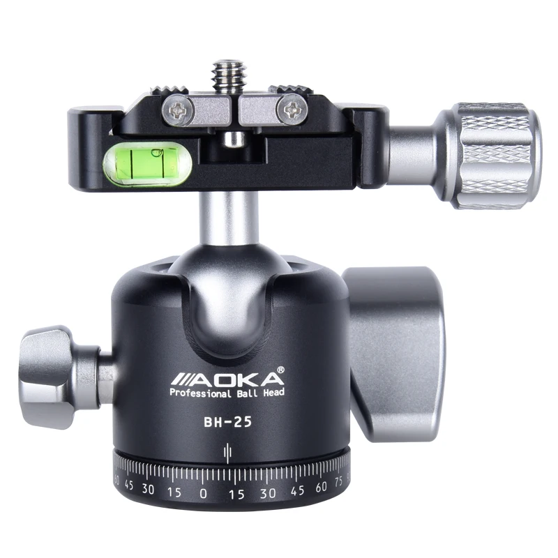 

AOKA BH25 Low gravity high quality aluminium tripod ball head, Black