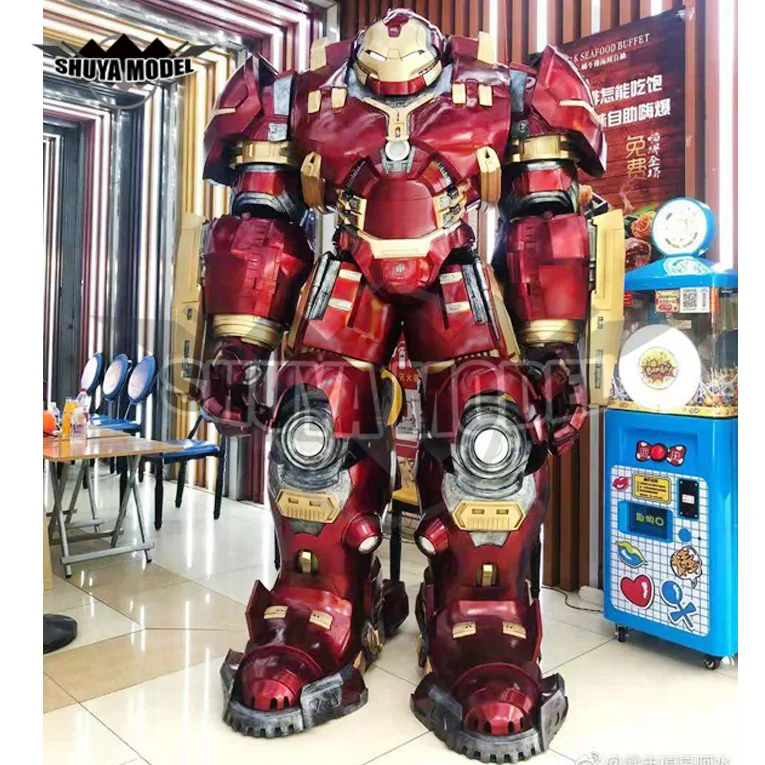 

Custom Anti-Hulk Realistic Big Size Movie Character React Robot Costume For Kids Party Event, Photo