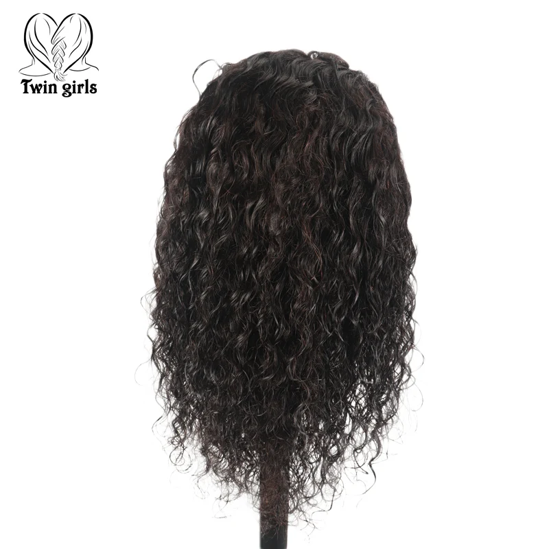 

Hot selling water wand wet water wave cuticle aligned human hair transparent hd lace frontal wig, Natural black color hair wig