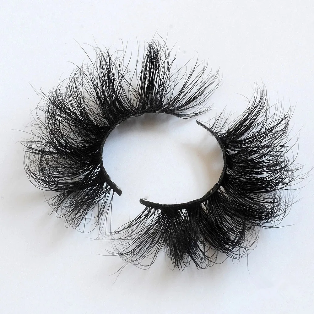 

Handmade 100% fluffy private label lashes 3d real thick full strip mink lashes wispy eyelashes wholesale vendor, Natural black