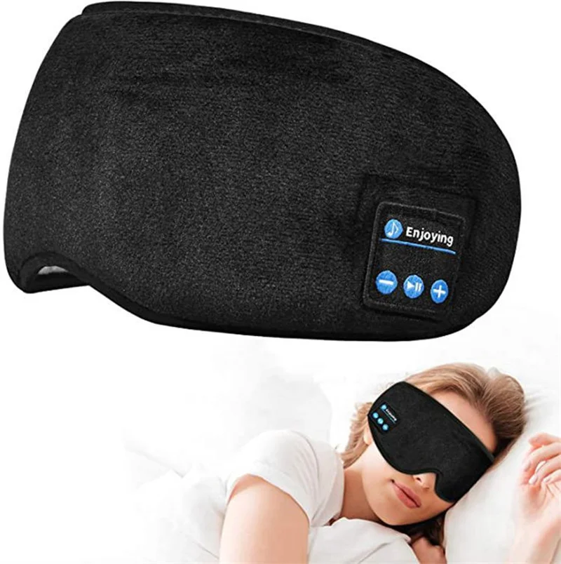 

Sleep Headphones, Wireless V5.0 Stereo Speaker Adjustable Headband Washable 3D Sleeping Eye Mask Headphones for Travel