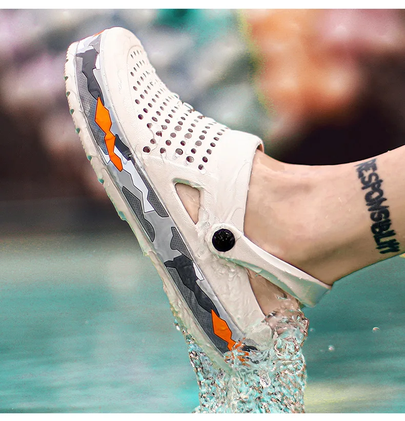 

2022 fashion eva garden shoes summer anti slip garden clogs plus size sandals for men