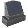 American Style Natural Granite Black Slant Monument
