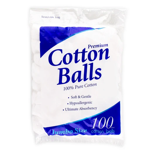 

OEM package 100 count multiple uses pure medical cotton balls