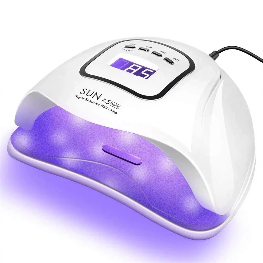 

UV Gel Nail Lamp, Double Hand 150W UV Nail Dryer LED Light for Gel Polish//, White