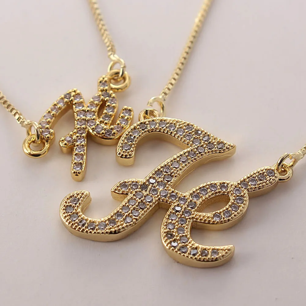 

MHS.SUN Fashion FE Zircon Pendant Chain Necklace Vintage Gold Color Women Girls Religious Style Jewelry Necklace Wholesale