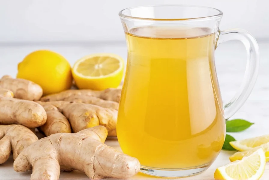 ginger lemon and honey tea