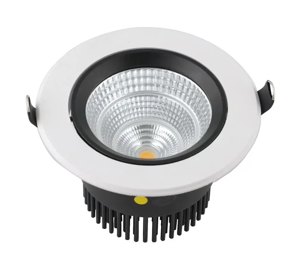 Best price Adjustable Trim 9W 15W 25W 35W COB modern round white black COB recessed mini ceiling spotlight LED spot light