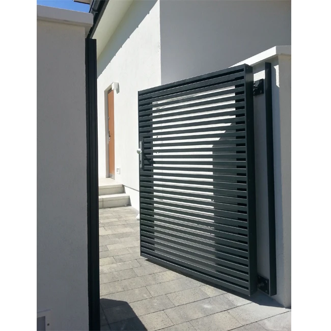 

Aluminum Slat Shutters Louvre Fencing Aluminum Slat Fence Garden Fence, Customer's request