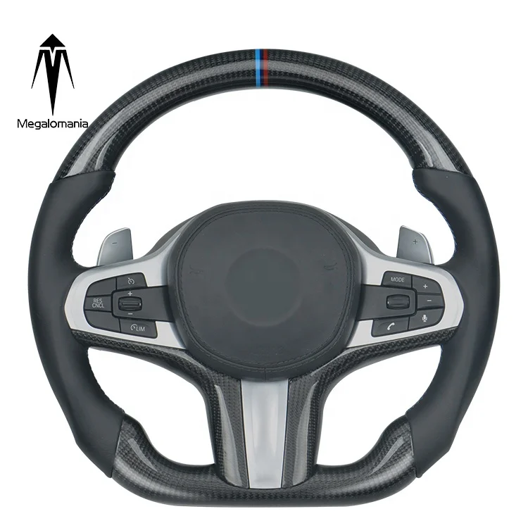 

Retrofit 5 series G30 G38 F90 G01 G02 F97 F98 carbon fiber steering wheel with LED RPM shift light