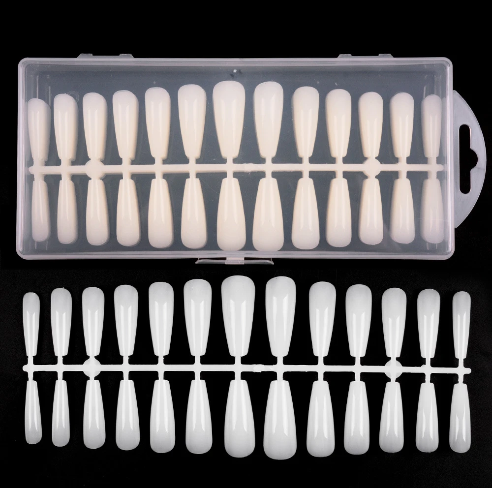 

High Quality 260Pcs Traceless French Full Cover Long Tips False Nail Tips