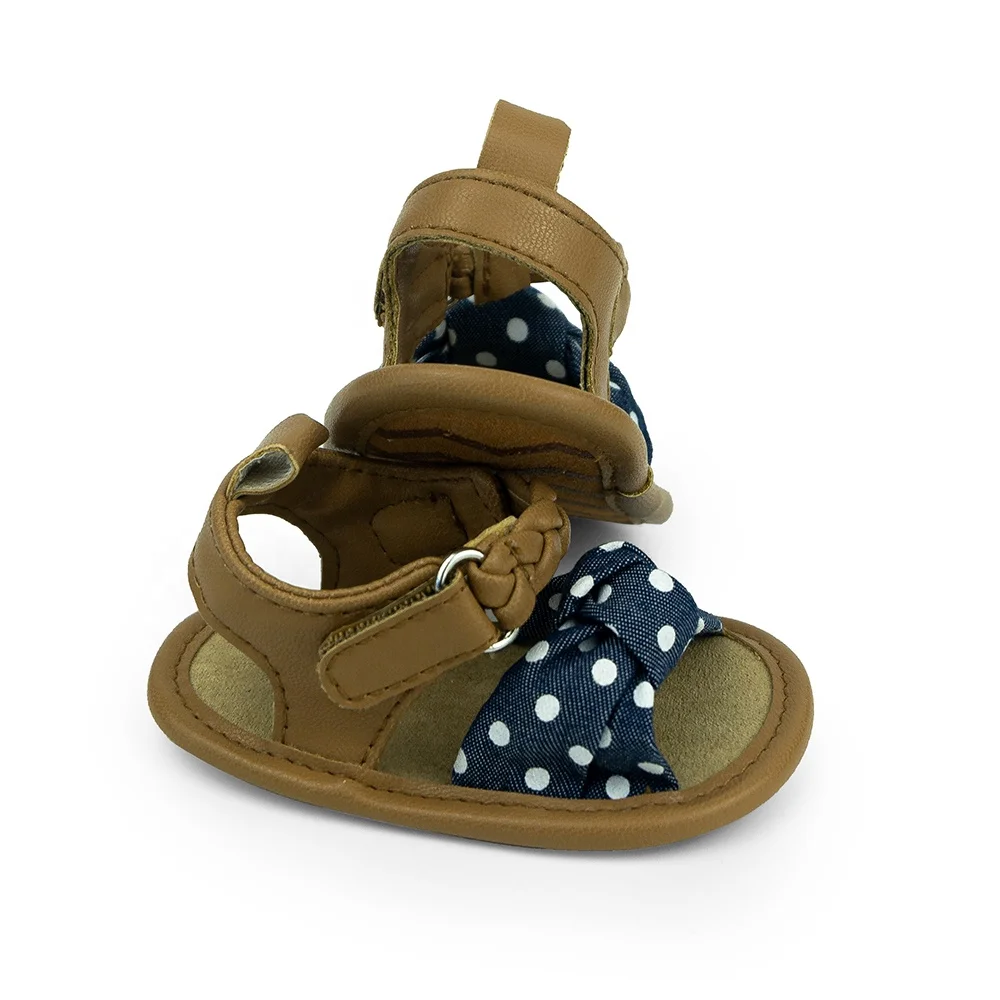 
Baby Girl Sandals Crib Shoes Bowknot Soft Sole Infant Girls Princess Dress Shoes 