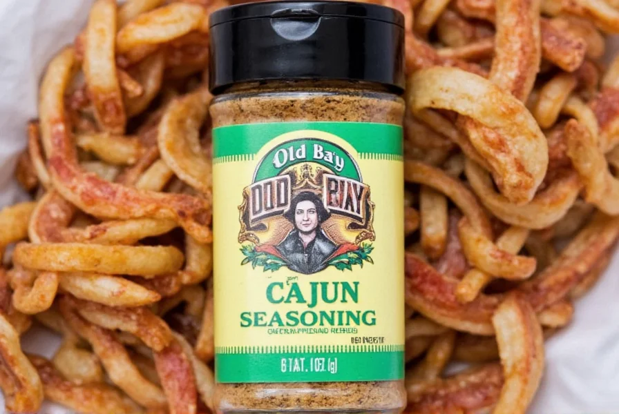 Plate of seafood seasoned with Old Bay Cajun seasoning