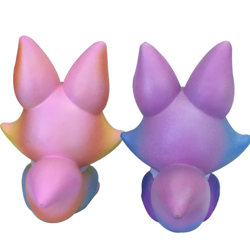 
2019 custom slow rising PU foam kawaii scented Soft squishy animal toys squishies animals fox toy 