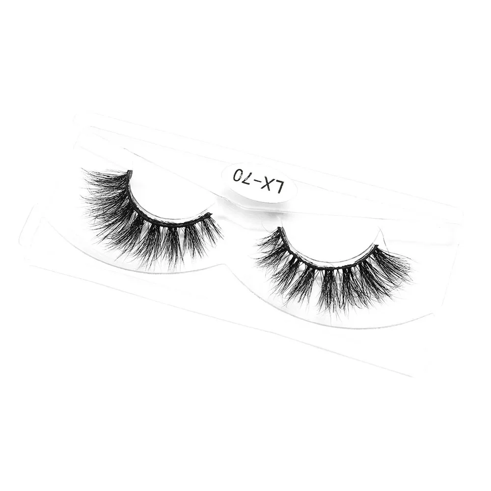 

custom eyelash packaging 3d silk fiber false eyelashes soft long faux mink eyelashes
