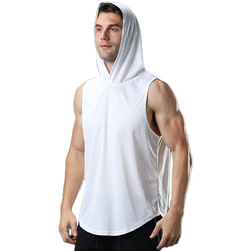 

Latest Product Quotes Breathable Mens Gym Wear Tank Top Polyester Hombre Gym Hoodie Tank Top, Customized color