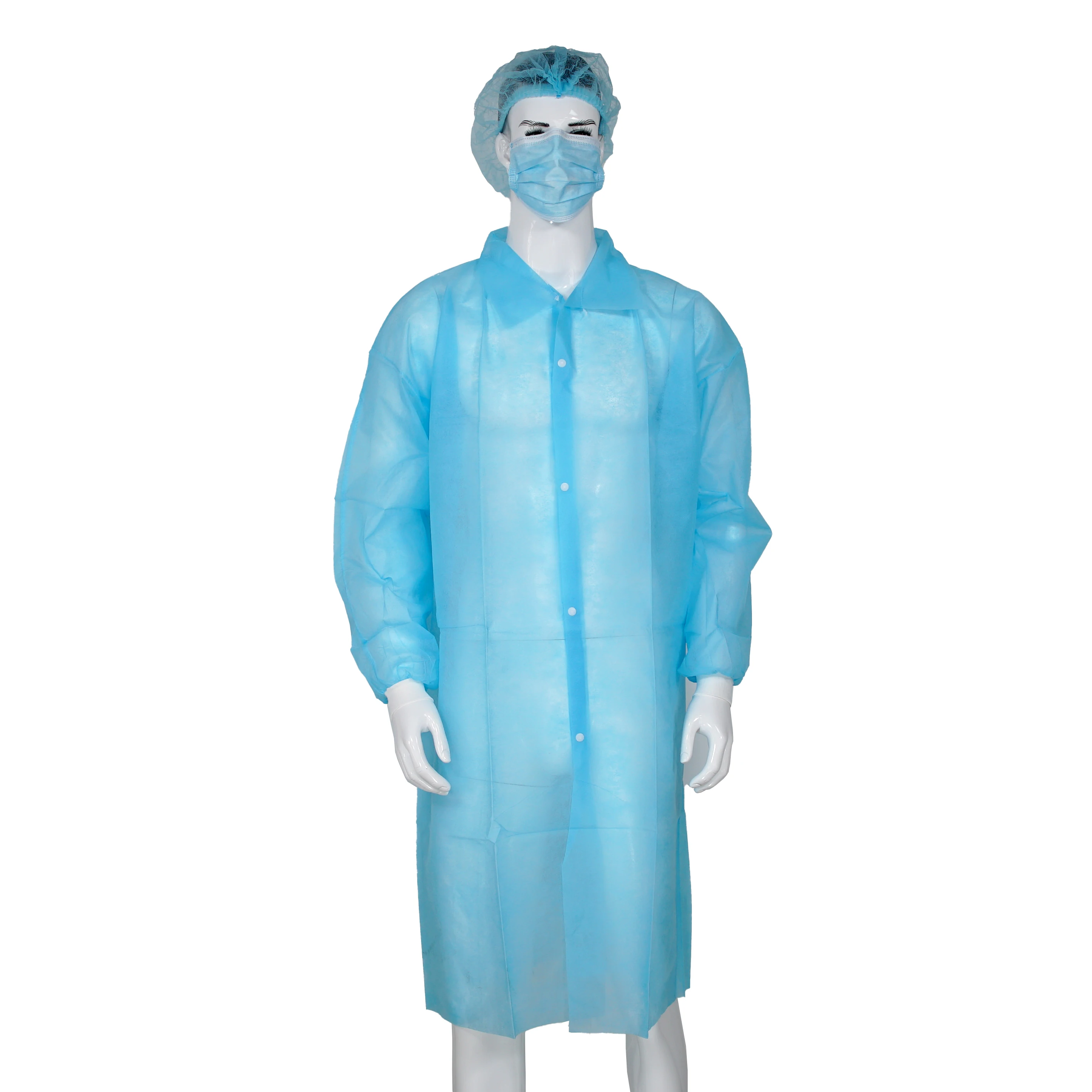 Disposable Nonwoven Pp Patient Gown Visitor Gown Lab Coat Buy Pp
