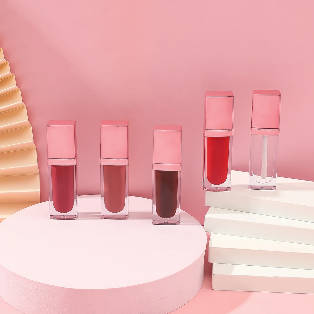 

Hot sell Lipsticks Logo Lip Gloss Vendor Makeup Clear Glossy Fancy Liquid Nude Matte Lipstick