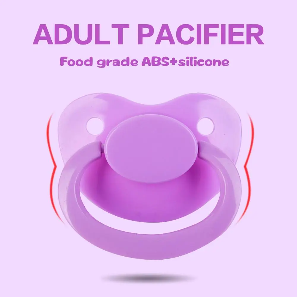 

2019 Recommended big size Funny silicone adult baby pacifier with crystal, As picture