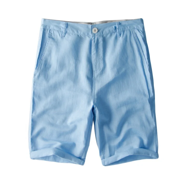 

trade assured new blue cotton twill canvas casual chino mens shorts with welt pockets