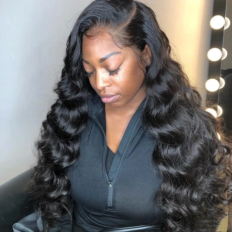 

Brazilian Body Wave Lace Front Wigs for Black Women Human Hair 13X4 Transparent Full HD Lace Frontal Wig Loose Deep Wave Wig