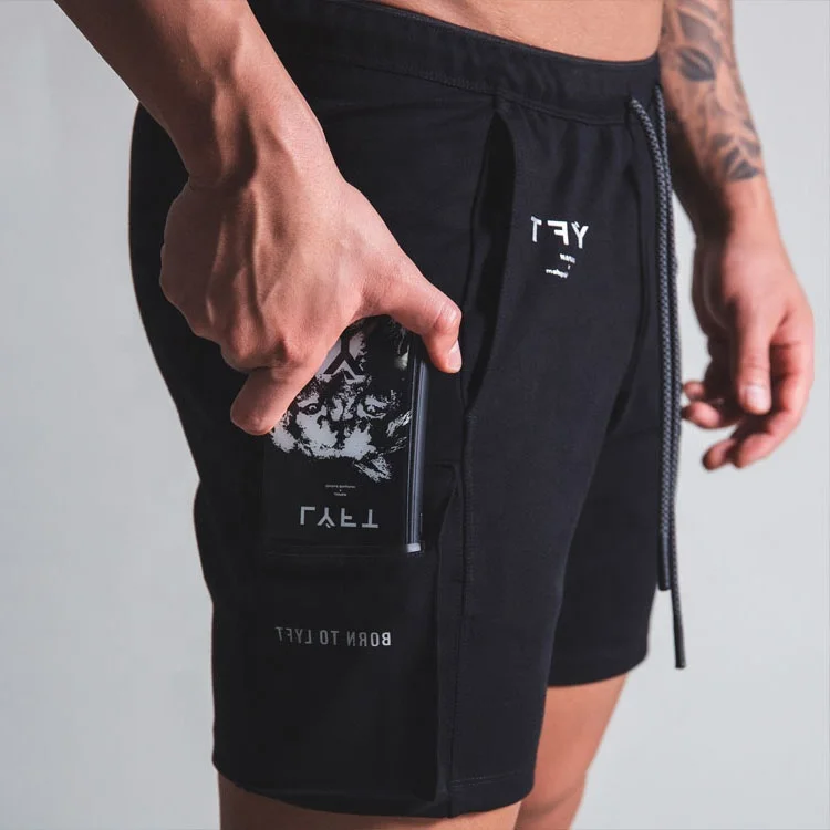 

Men's 2 Pack Loose-Fit Gym Performance Shorts with Pockets