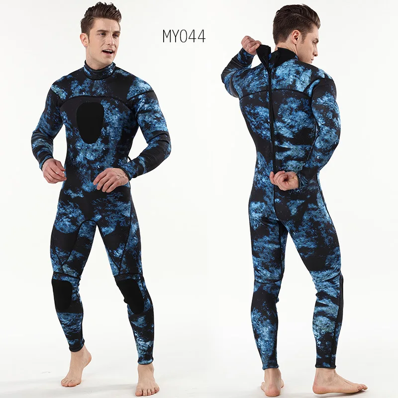 

3mm Neoprene Elastic Long Sleeve Plus Size Diving Suits For Snorkeling Surfing Men Swimming, Customized color
