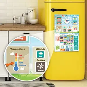My First Daily Calendar For Kids Magnetic Educational Toy For Toddlers ...