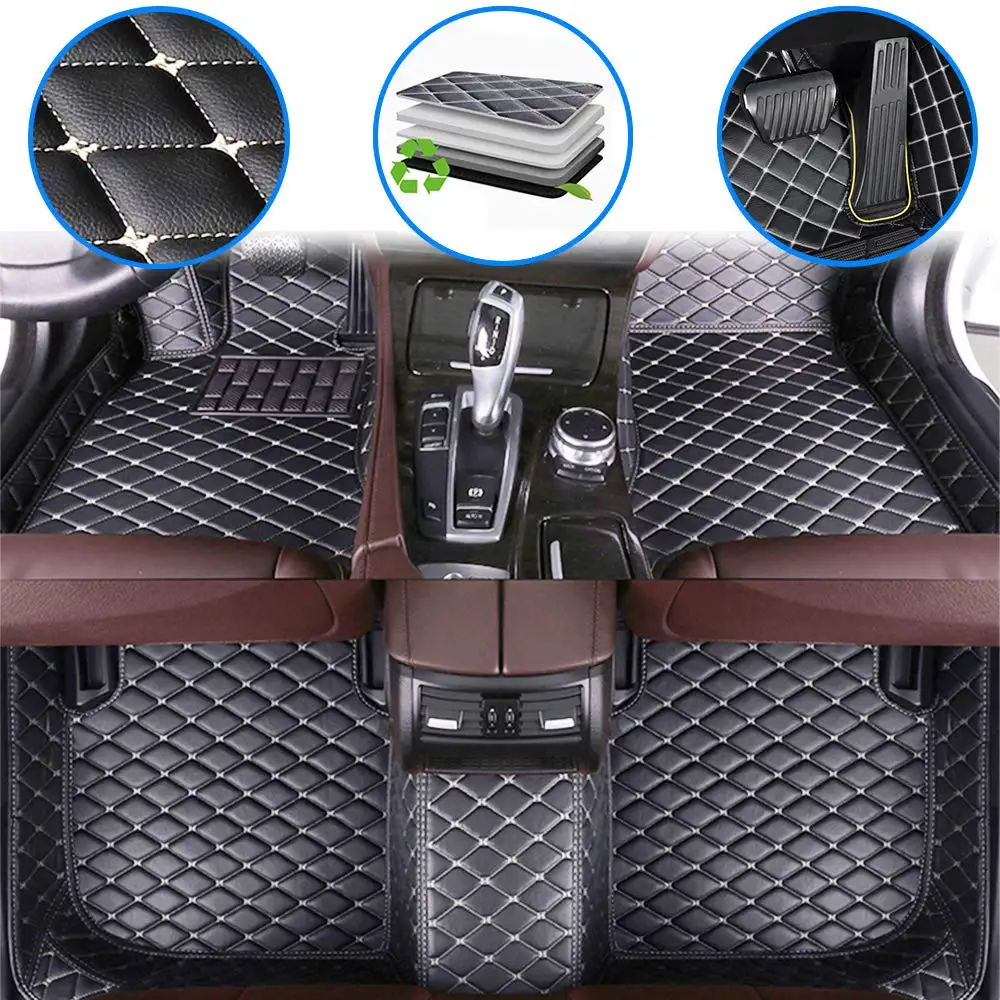 

Muchkey High Quality Non Slip for Honda Civic 2012 2013 2014 2015 2016 Luxury Leather Car Floor Mats